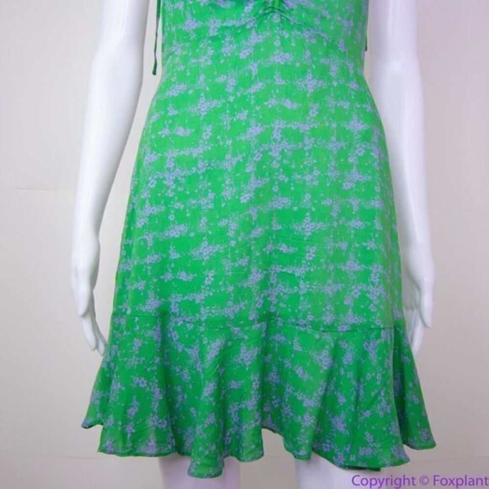 NEW Intimately Free People Caught Up Printed Slip Dress, Green, S‎ - Picture 5 of 15